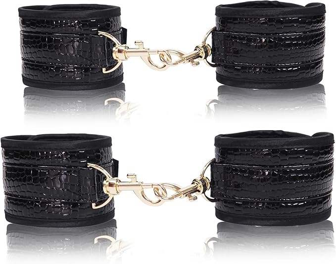 6pcs Black PU Adjustable Straps Sports Training Fitness Gear Home Yoga Set