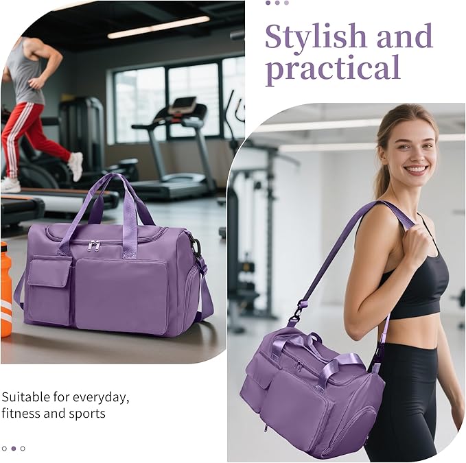 Supercenter Gym Bag, For Both Men and Women, Foldable, With Shoe Compartment and Wet/Dry Compartment