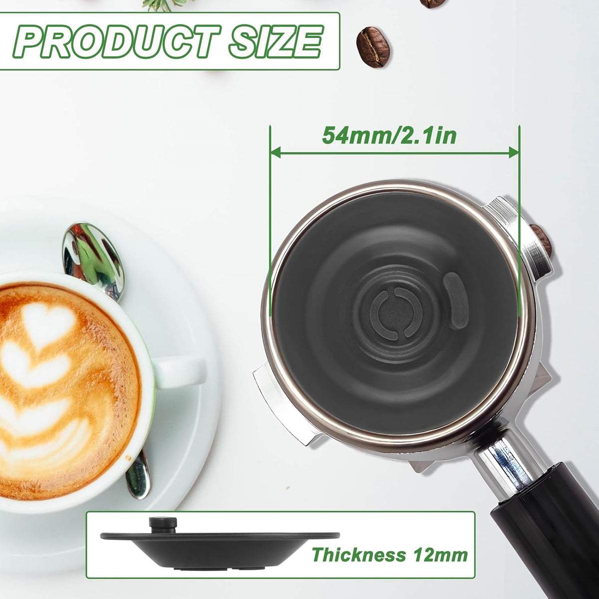 54mm Cleaning Disc for Breville 2 Pack Espresso Backflush Cleaning Disc for Breville Compatible with Bes870XL/ Bes860XL/Bes840XL/Bes450,etc
