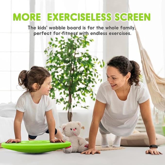 Balance Board for Kids with Maze - Plastic Wobble Board for Skiing Surfing Snowboard Training, Non-Slip Sensory Rocker Board for Toddlers 3-12, Core Strength Physical Therapy Equipment & Skateboard Balance Trainer