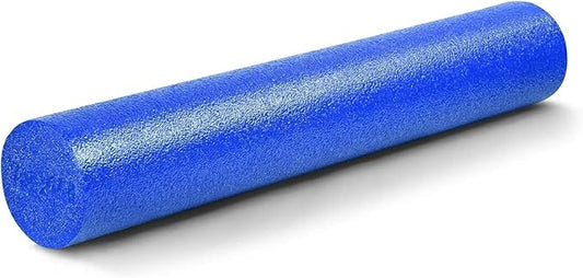 Yes4All Medium Firm Round PE Foam Roller 12, 18, 24, 36 Inches for Pilates, Yoga, Stretching, Balance & Core Exercises