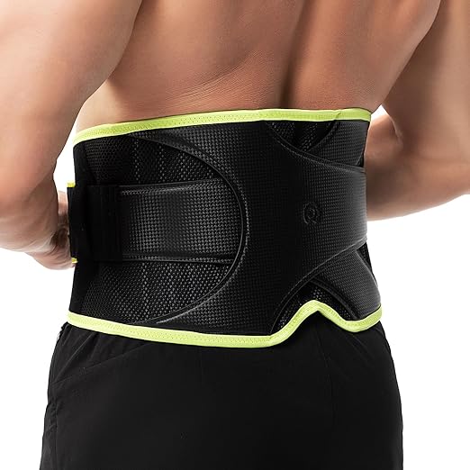 Back Brace for Lower Back Pain Relief, 8X Powerful Support System,Lumbar Support Belt for Men & Women Ergonomic 3D knitted Design with Adjustable Strap for Fitness Running Home Pilates Black L