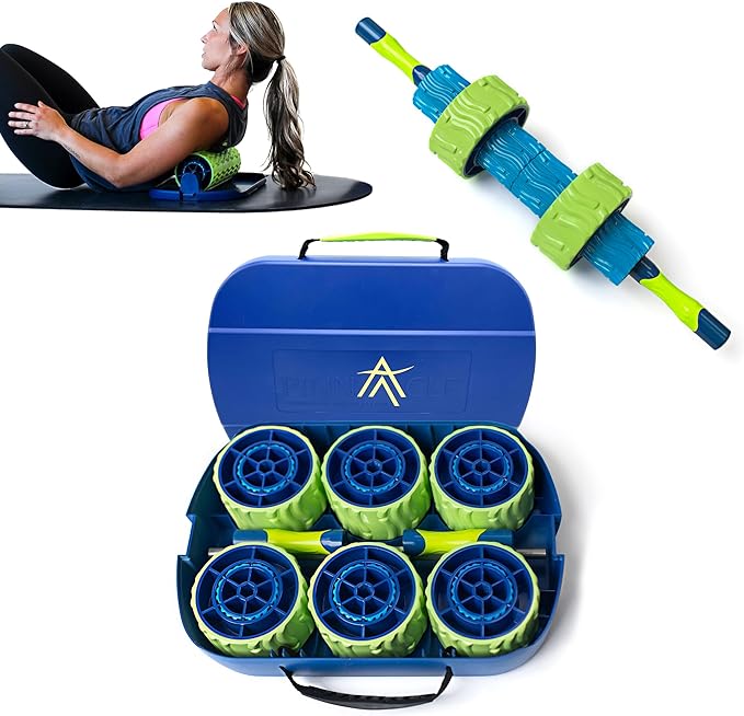 Pinnacle TRS Massage Roller - Modular Portable Muscle Roller for Sore Muscles and Full Body Adjustments