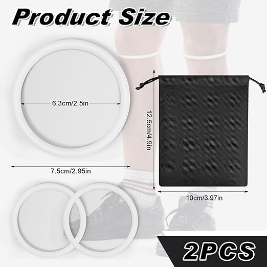 2-Pack Patellar Strap for Knee Pain Relief-Breathable & Lightweight Patellar Tendon Support Strap for Basketball, Running, Hiking-Stabilizing Knee Brace for Men, Women & Kids(White)