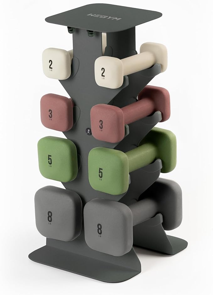 SafeGrip Dumbbells, Anti-Slip, Anti-Roll, Thick Handles, Free Weights, Square Dumbbells for Secure Workouts at Home, Weightlifting, and Personal Training