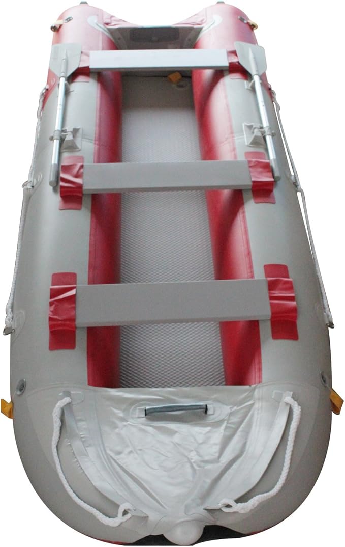 BRIS 14.1 FT Inflatable Kayak Fishing Tender Inflatable Poonton Boat with Air Floor