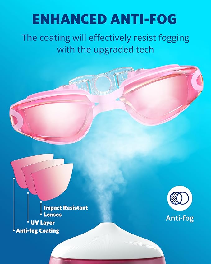 Aegend Swim Goggles, Swimming Goggles No Leaking Full Protection Adult Men Women Youth