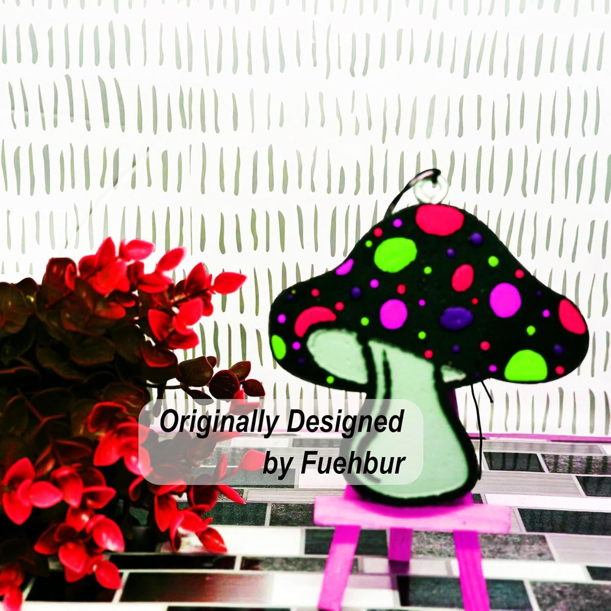【300+ Design Optional】 Fuehbur Mini Mushroom Car Freshies Mold- Air Freshie - Aroma Bead Freshener-Epoxy Resin - Candle Soap Mold Silicone Mould【Upgraded Thickened Material】- Medium Size