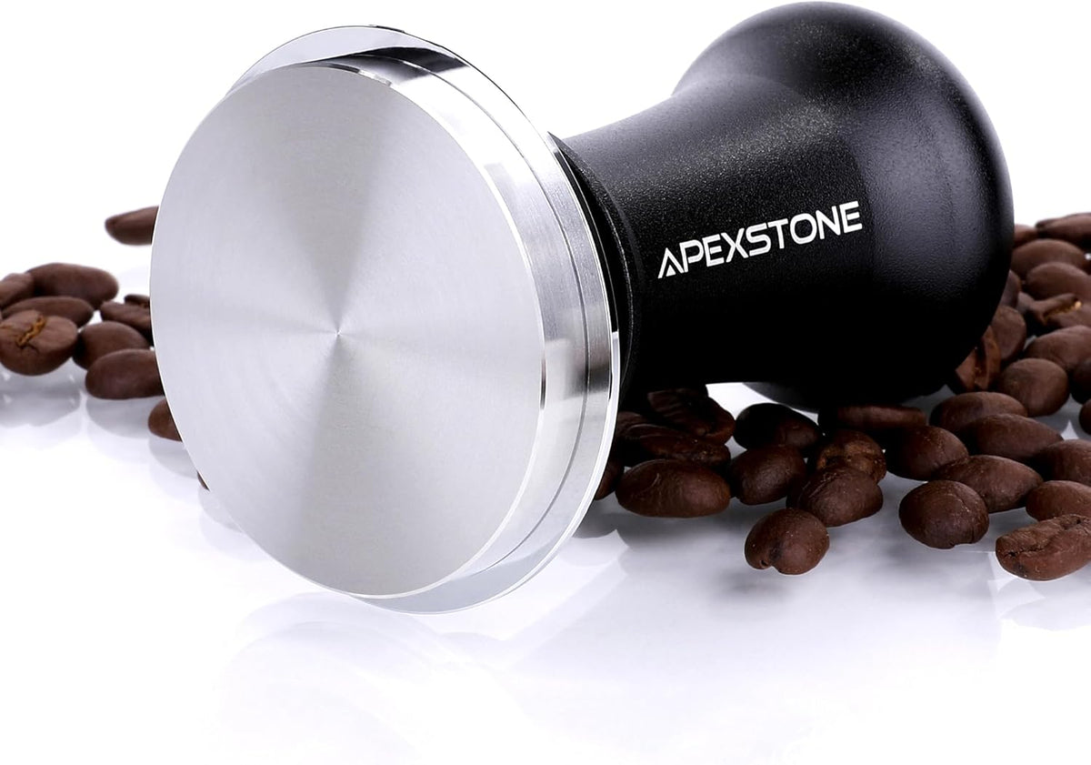 Apexstone Coffee Tamper Spring Loaded 58mm, Espresso Tamper 58mm Spring Loaded, Calibrated Espresso Tamper 58mm