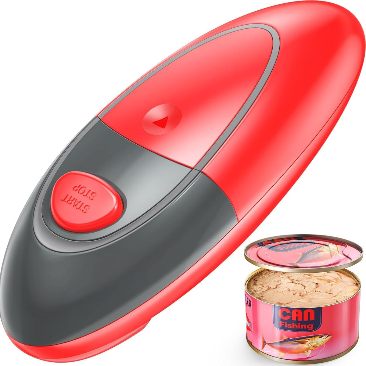 One Touch Electric Can Opener Open Almost Can with Smooth Edge, Electric Can Openers for Kitchen Food-Safe Magnetic Catches Cover, Electric Can Opener for Seniors, Arthritis and Chef