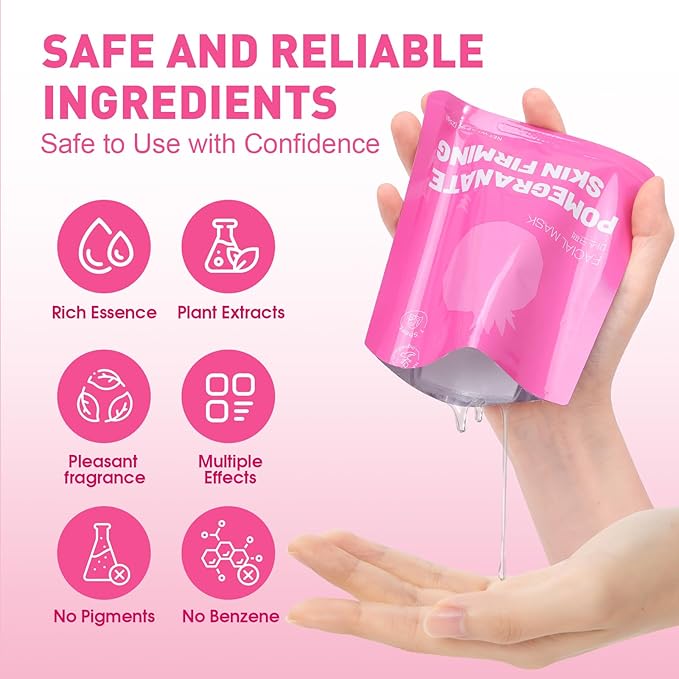 12 Pack Collagen Hydrating Face Masks Skincare, Sheet Face Mask for All Skin Types, Facial Masks Set for Women Skin Care, Face Mask Bulk Spa Gifts for Women