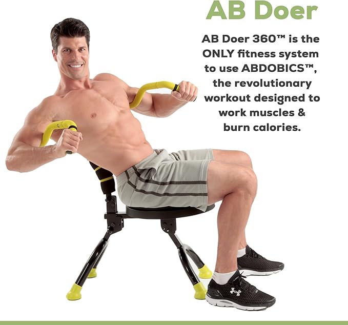 Ab Fitness Machine System Provides An Abdonimal And Muscle Activating Workout with Aerobics to Burn Calories and Workout