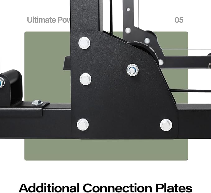 MAJOR FITNESS Drone1 Power Cage - Multi-Function Power Rack for Home Gym, Squat Rack, Cable Crossover System, for Strength Training, Heavy-Duty Steel Construction