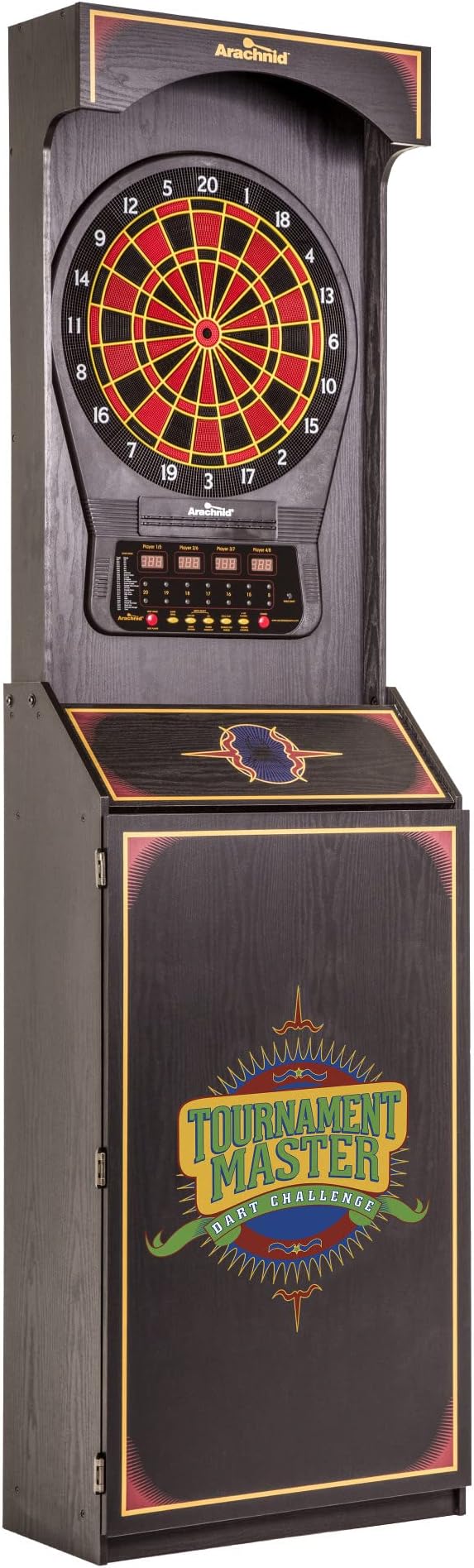 Arachnid Cricket Pro 650 Standing Electronic Dartboards with 24 Games, 132 Variations, and 6 Soft-Tip Darts Included