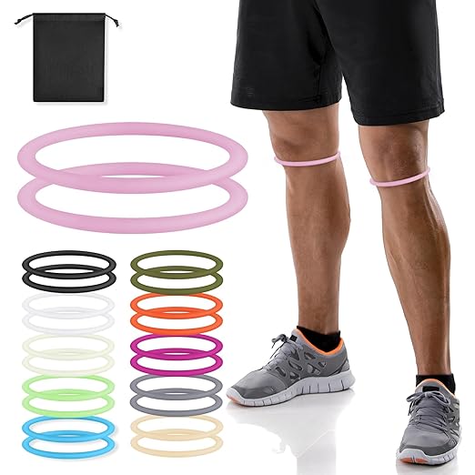 2-Pack Patellar Strap for Knee Pain Relief-Breathable & Lightweight Patellar Tendon Support Strap for Basketball, Running, Hiking-Stabilizing Knee Brace for Men, Women & Kids(Pink)