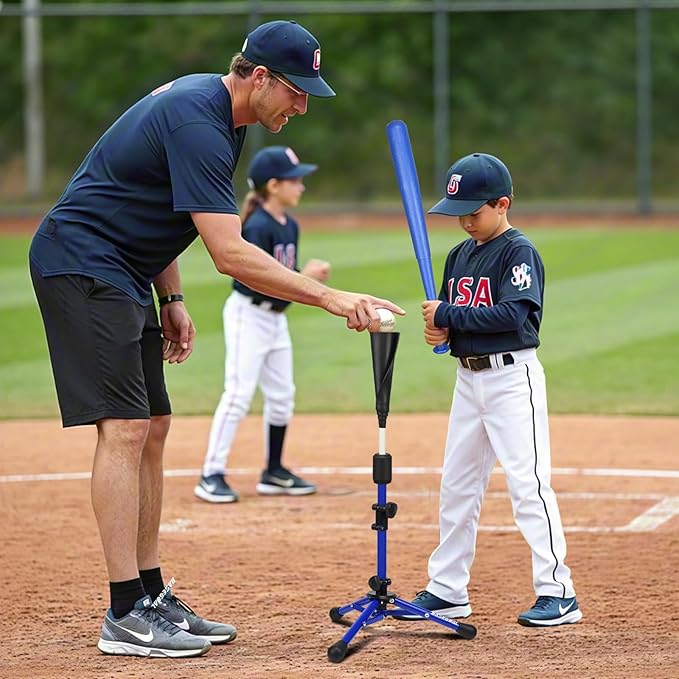 Baseball Tee for Kids,Youth Stand Set,Teeball Set,Youth Baseball,Softball Batting Tee Set,Easy Adjustable Height
