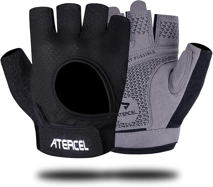 ATERCEL Weight Lifting Gloves Full Palm Protection, Workout Gloves for Gym, Cycling, Exercise, Breathable, Super Lightweight for Mens and Women