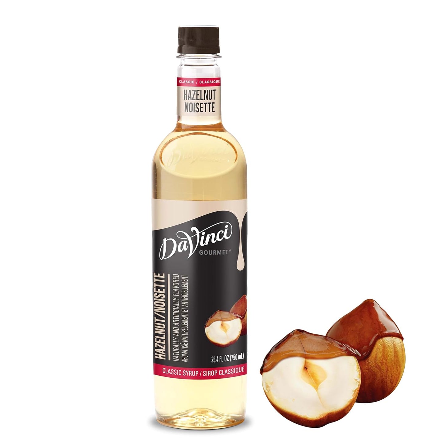 DaVinci Gourmet Classic Original Hazelnut Syrup, 25.4 Fluid Ounces (Pack of 1)