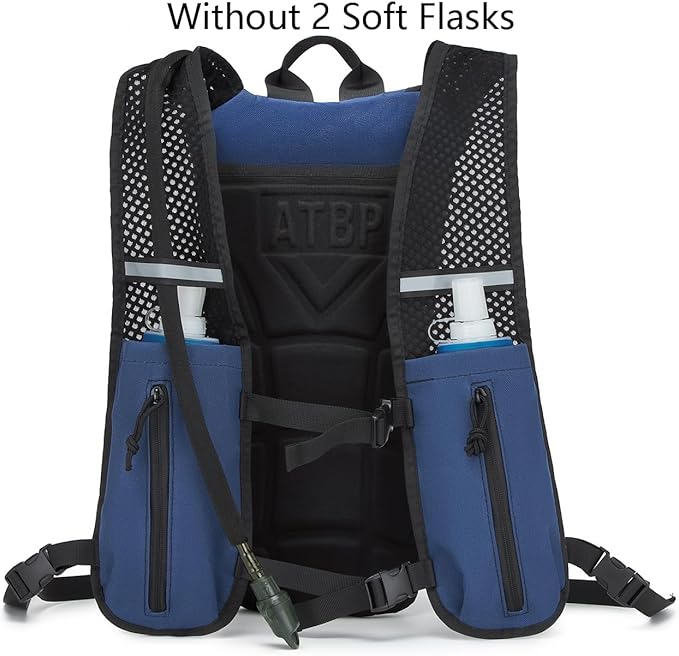 ATBP Running Hydration Vest Pack Tactical 3L Water Bladder Backpack Bag for Cycling Marathon Hiking Daypack Men & Women