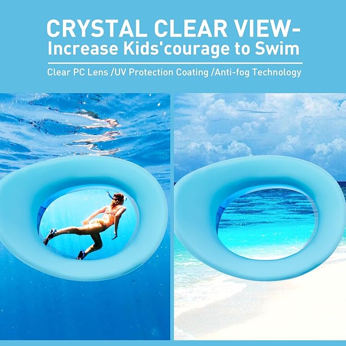 Aegend 2 Pack Kids Goggles, Swimming Goggles for Kids Age 4-16 Boys and Girls Youth, Anti-Fog Waterproof Anti-UV Pool Goggles