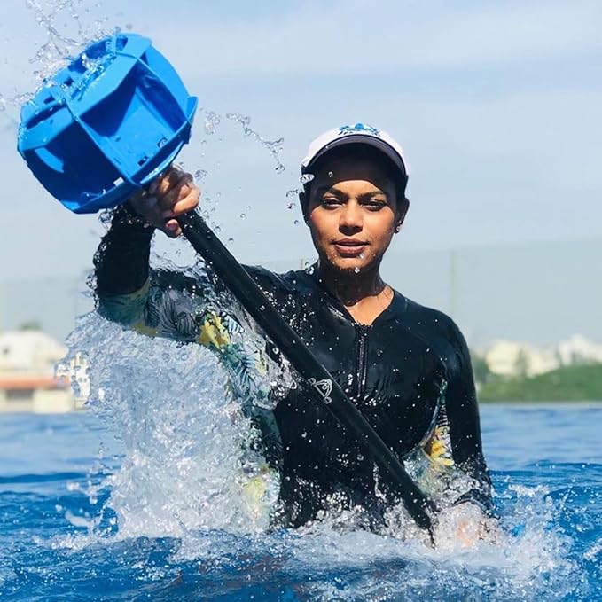 Aquatic Barbell - Blue (ASBBB) - Functional Pool Exercise Equipment | Water Weights | Includes Online Link to Access Barbell 360 Workout Program