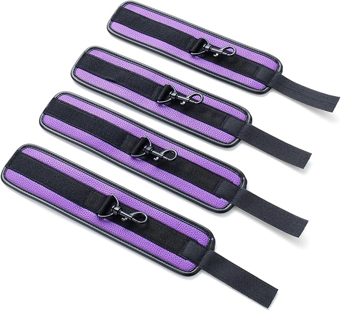 6pcs Black PU Adjustable Straps Sports Training Fitness Gear Home Yoga Set