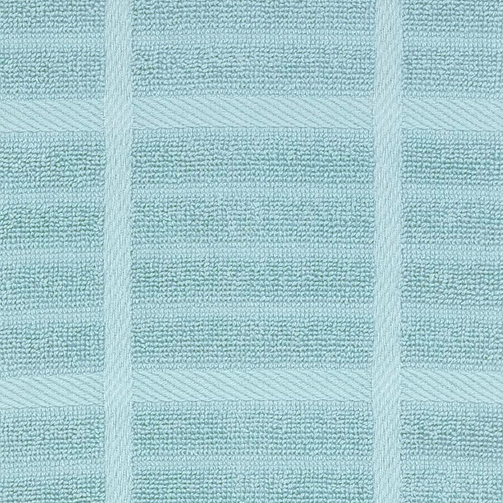 All-Clad Solid & Coordinate Kitchen Towels: Highly Absorbent, Super Soft Long Lasting 100% Cotton, 17" x 30" Tea Towels for Cleaning & Drying Dishes, Pans, Glassware, Countertops, 4-Pack, Rainfall