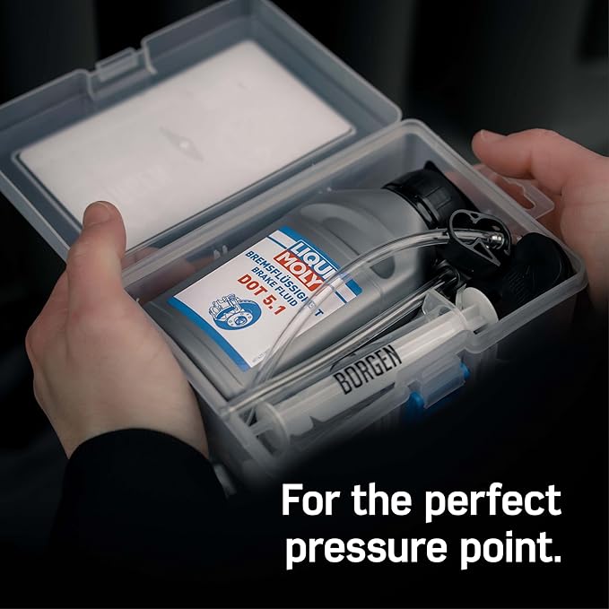 Borgen Bleed kit Compatible with AVID SRAM Hydraulic disc Brakes I Bike Brakes Service kit I Bleeding kit with Step-by-Step Instructions for The Perfect Bleeding of The Brake