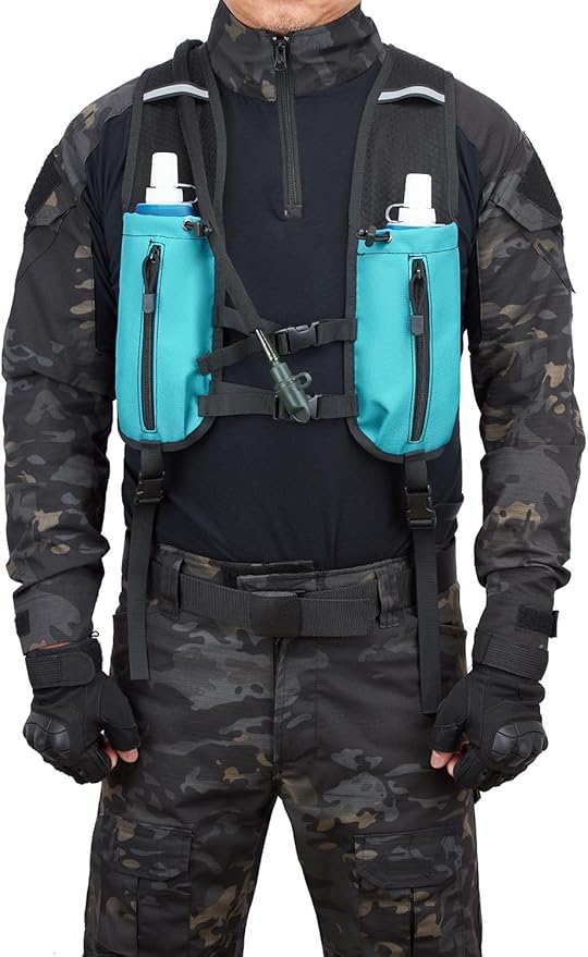 ATBP Running Hydration Vest Pack Tactical 3L Water Bladder Backpack Bag for Cycling Marathon Hiking Daypack Men & Women