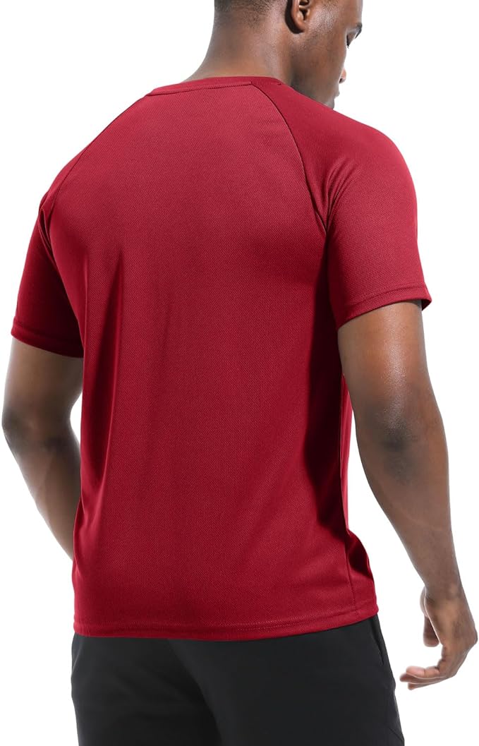 Boyzn 1, 3, 5 or 7 Pack Men's Workout Running Shirts, Dry Fit Moisture Wicking T-Shirt, Gym Athletic Short Sleeve Tee Shirts