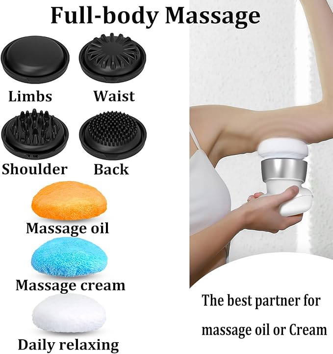 Body Sculpting Machine, Corded Anti Cellulite Massage Tool, Deep Tissue Lymphatic Drainage Handheld Full Body Massage Relaxing SPA Cellulite Fat Remover Oil Apply Belly Butt Limbs Tightening Shaping