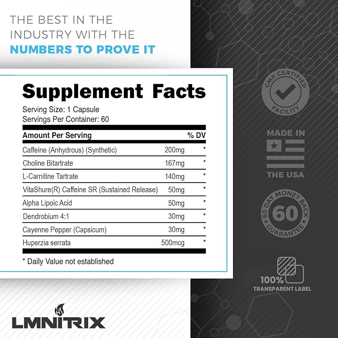 Burnz EXT - Extreme Thermogenic Fat Burner - Powerful Weight Managment Aid, Stronger Than Most Diet Pills - True Plateau Destroyer - Lose Weight Fast for Men and Women - Real Results - 60ct