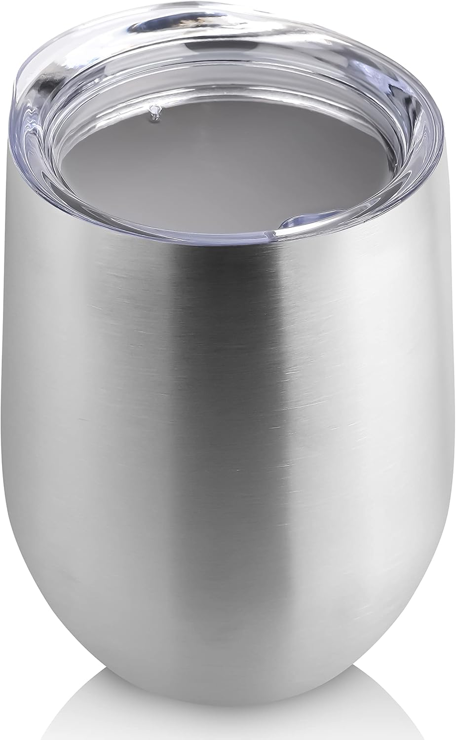 DOMICARE Stainless Steel Wine Tumbler Bulk with Lid, Personalized Insulated Tumblers Set, 12oz Travel Coffee Cups Pack of 1, Stainless steel