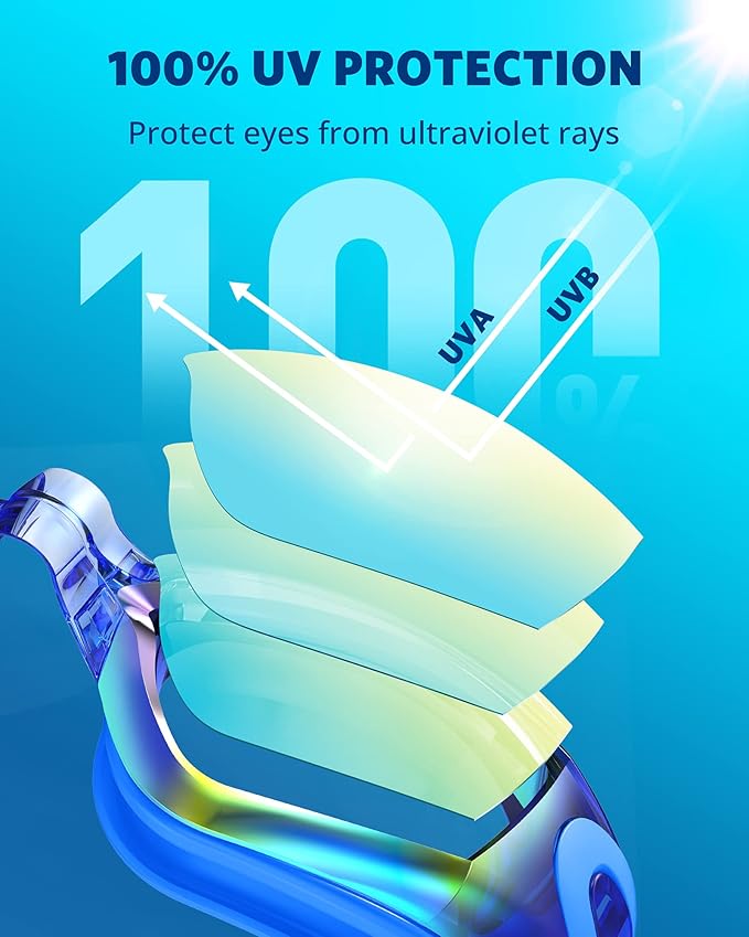 Aegend Swim Goggles, Swimming Goggles No Leaking Full Protection Adult Men Women Youth