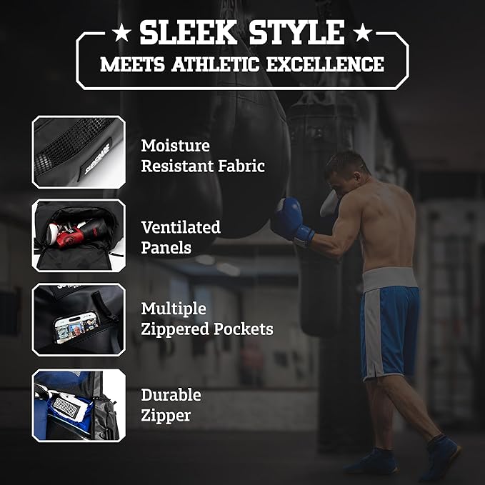 Superare Gear Bags - Gym Duffle Bag, Backpack, Tote Bag for MMA, Athletic Gym Boxing Bag - Enorme, Carico, Diario, Sporta