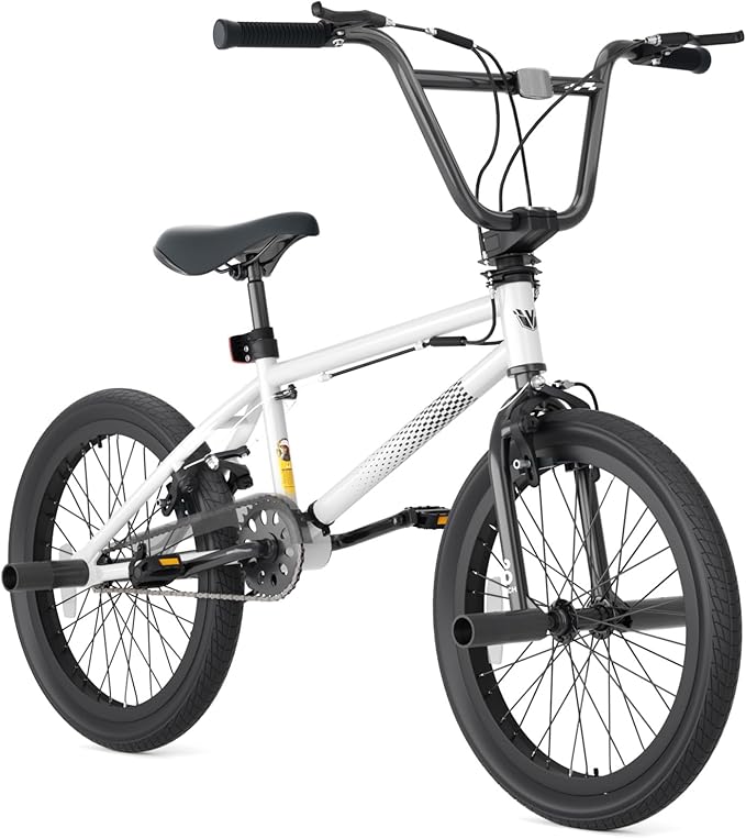 67i Boys BMX Bike 18/20 Inch Ages 8-12 Kids Bicycle with Front Rear U Brake Adjustable Seat Iron Fork 2.09" Wide Tires