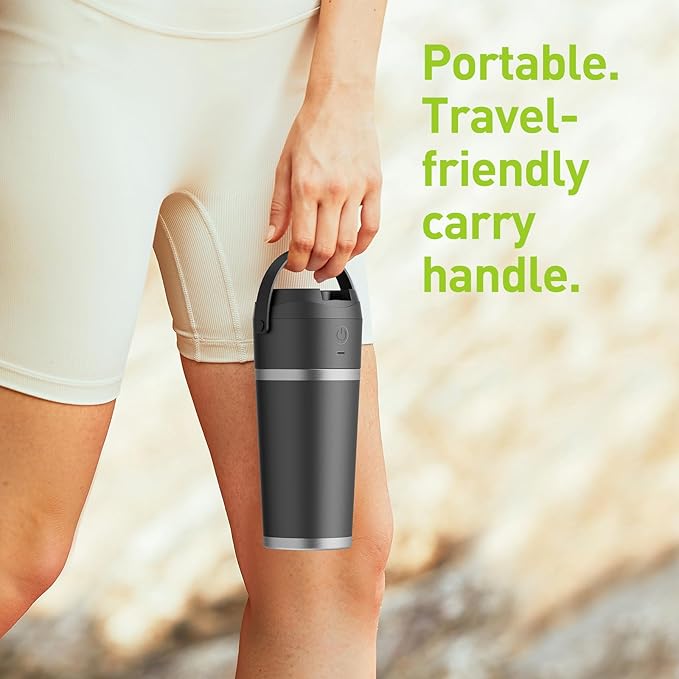 2025 Portable Personal Stainless Steel Blender Container,Insulated Hand Held Blender Cups Shakes/Smoothie/Food Prep, Powerful Compact,Ideal Travel and Outings Kitchen,On-the-Go Convenience