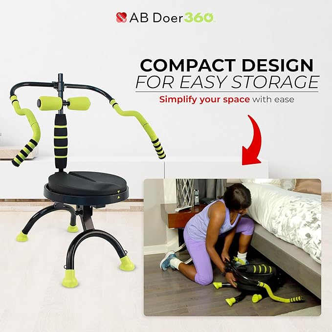 Ab Fitness Machine System Provides An Abdonimal And Muscle Activating Workout with Aerobics to Burn Calories and Workout
