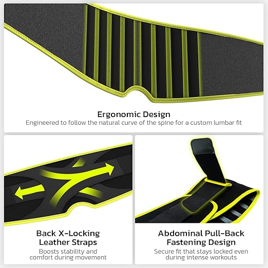 Back Brace for Lower Back Pain Relief, 8X Powerful Support System,Lumbar Support Belt for Men & Women Ergonomic 3D knitted Design with Adjustable Strap for Fitness Running Home Pilates Green L