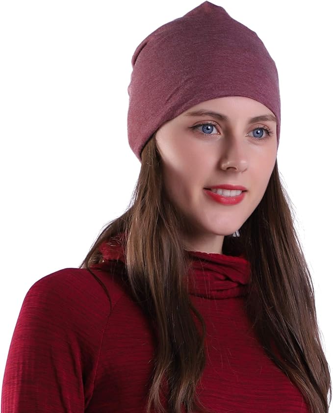 9" Multifunctional Lightweight Beanies Hats Snug Fitting, Running Skull Cap Helmet Liner Sleep Caps