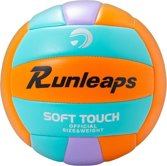 Beach Volleyball Official Size 5 Soft Waterproof Volleyball Sand Sports PU Ball for Indoor, Outdoor, Pool, Gym, Training