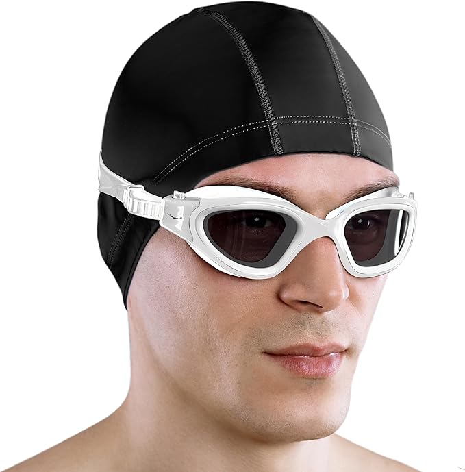AqtivAqua Swimming Goggles, DX Wide View Swim Goggles for Adult Men Women, Anti Fog No Leaking