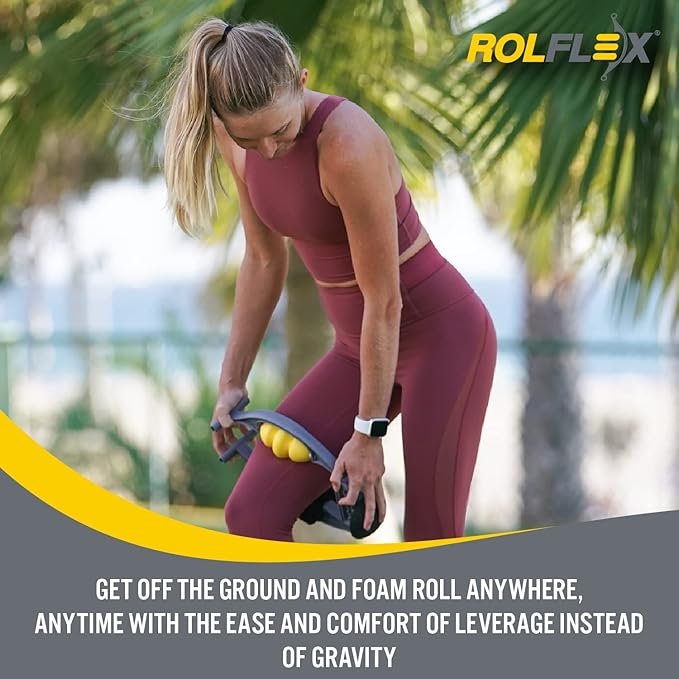 Rolflex Arm & Leg Massager Roller – Muscle Roller to Address Golfer’s Elbow, Tennis Elbow, Carpal Tunnel & More – Arm & Leg Massage Roller for Muscle Tightness & Faster Recovery