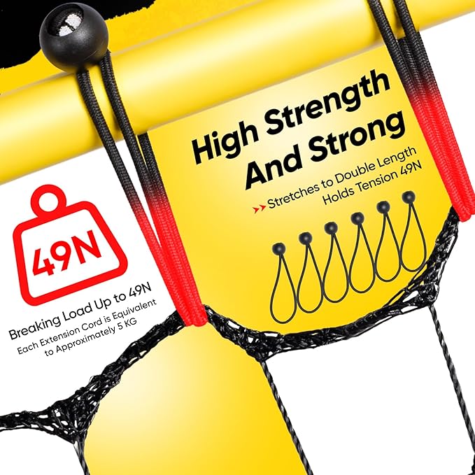 Adjustable Volleyball Rebounder Net Equipment 7x4 FT with Volleyball Practice for Adult Backyard Indoor Outdoor Training