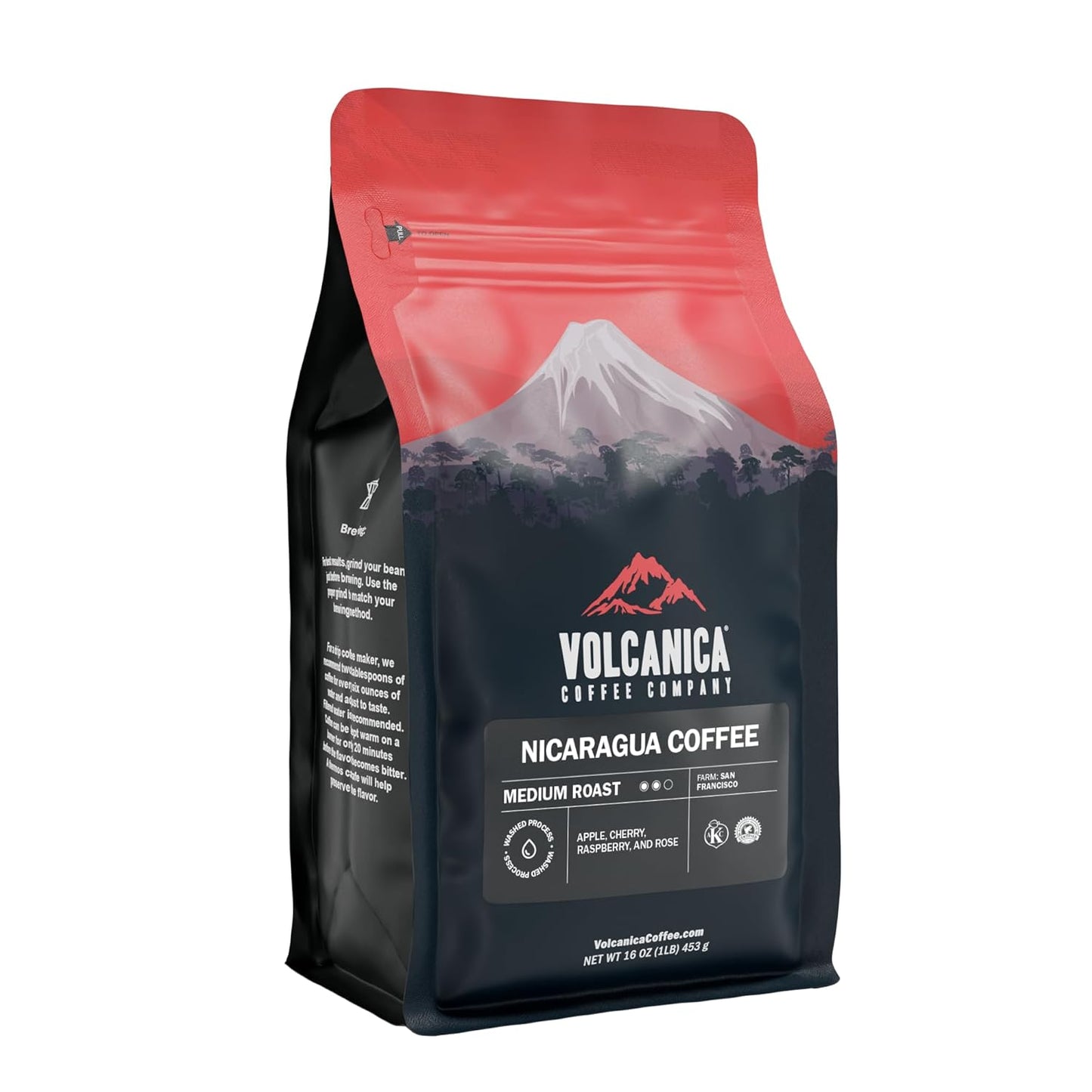 Nicaragua Coffee, Jinotega, Ground, Fresh Roasted, 16-ounce