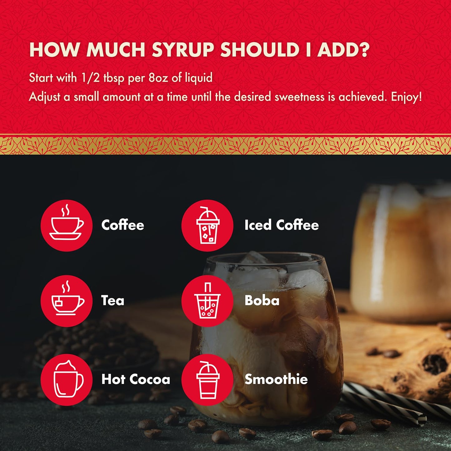 ChocZero Sugar Free Vanilla Syrup for Coffee - Keto Flavoring Syrups - Low Calorie Simple Syrup for Flavored Drinks – 25.4 Fluid Ounces
