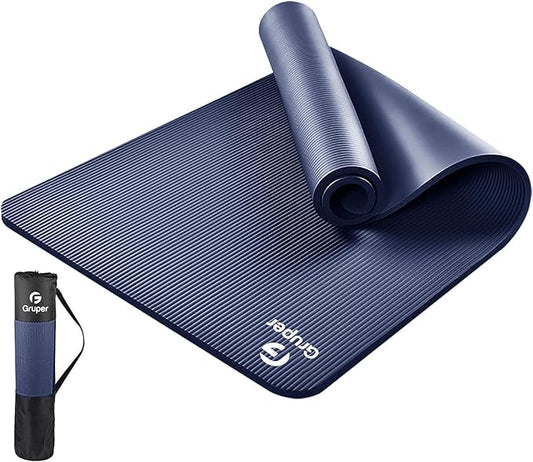 Thick Yoga Mat Non Slip, Large Size 72" L x 32" W x 0.6" TH, Premium Exercise & Fitness Mat with Carrying Strap and Bag, Workout Mats for Home