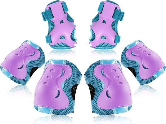 BOSONER Kids/Youth Knee Pad Elbow Pads Guards Protective Gear Set for Roller Skates Cycling BMX Bike Skateboard Inline Skatings Scooter Riding Sports