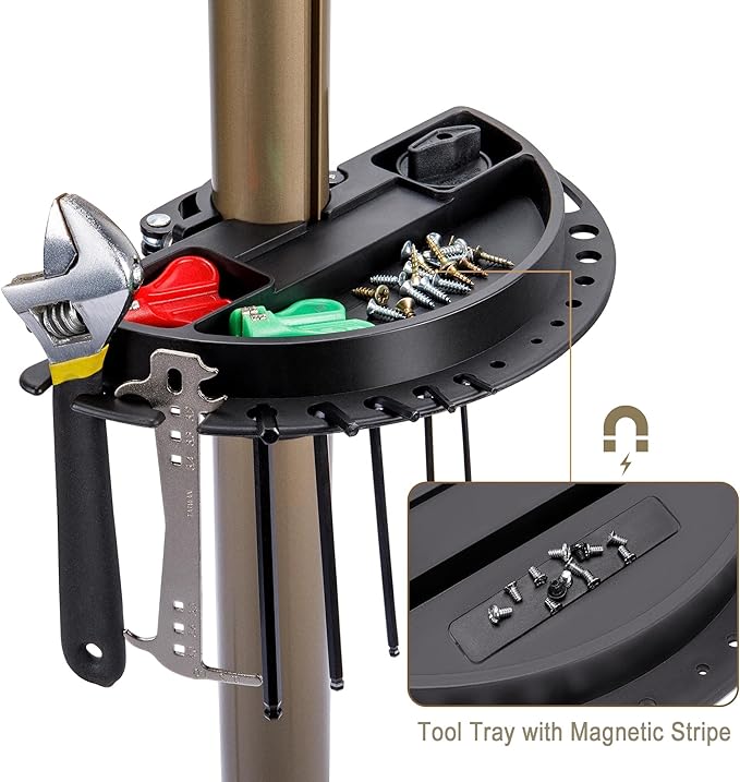 Bike Repair Stand (Max 80lbs) - Bike Stand Rack for Workstand Maintenance - E Bike Repair Stand Bicycle Shop Home Mechanics for Mountain Bike and Road Bike