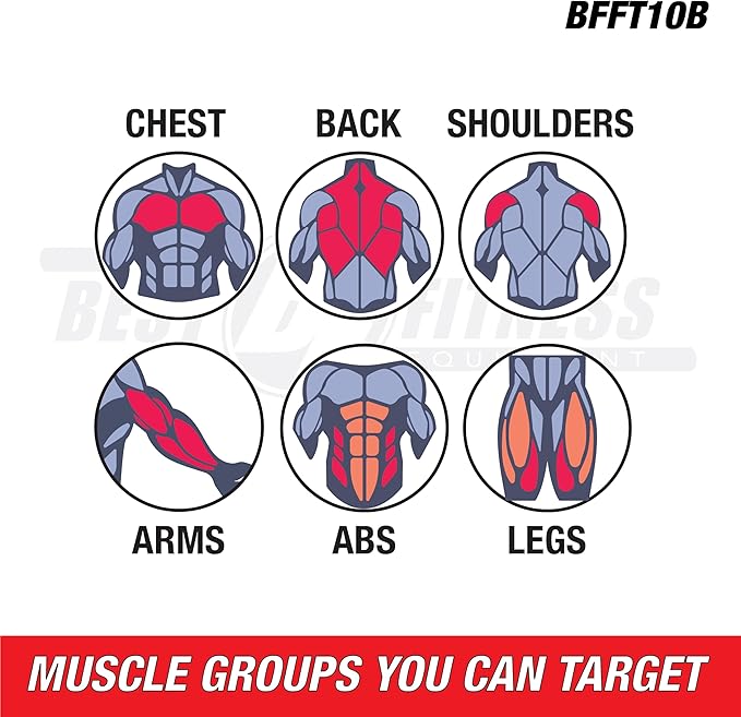 Body-Solid Best Fitness Functional Trainer Cable Machine, Full Body Workout Weight Stacks, Chest and Shoulder Exercise Home Gym LAT Pulldown Machines with 190lb Weights Stack, Midnight Black